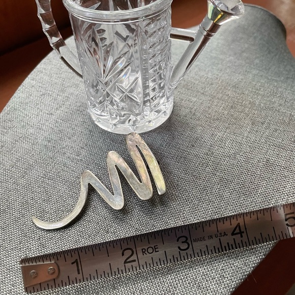 Vintage Sterling Silver 925 Zig Zag Modernist Taxco Mexo Pendant Pin Brooch - Picture 10 of 10